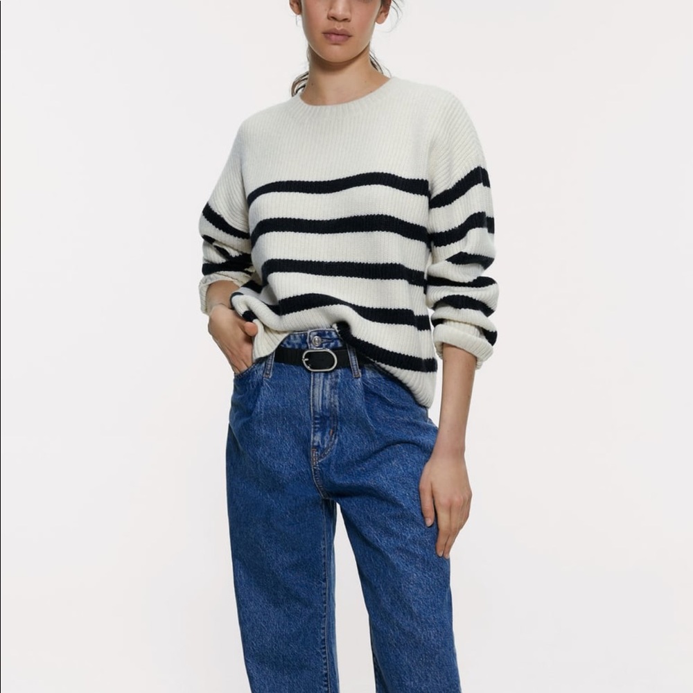 zara stripe sweater